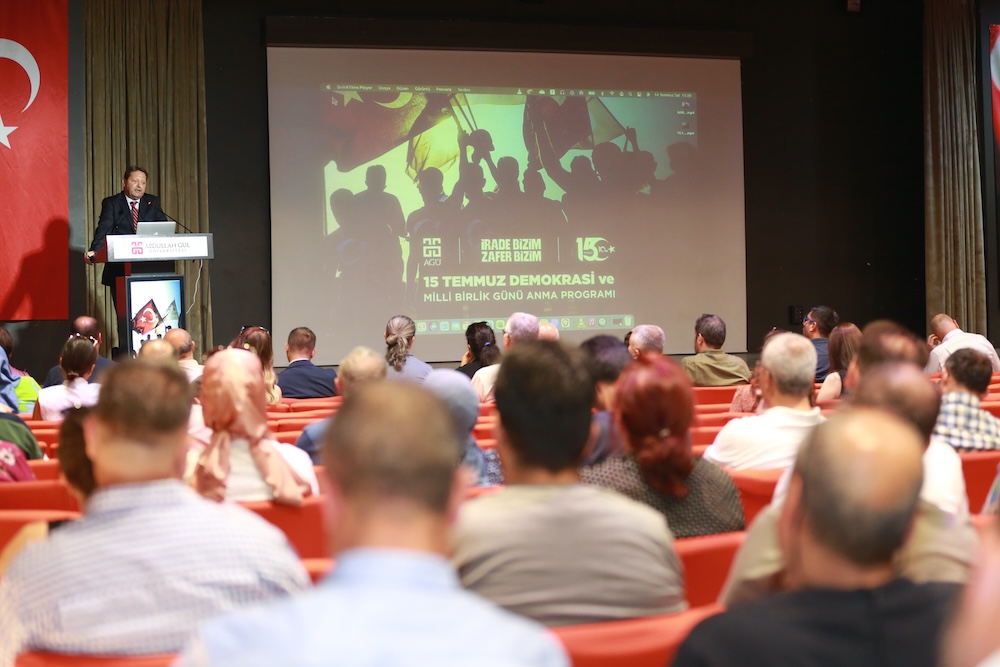 AGÜ’de 15 Temmuz Demokrasi ve Milli Birlik Günü Anma Programı
