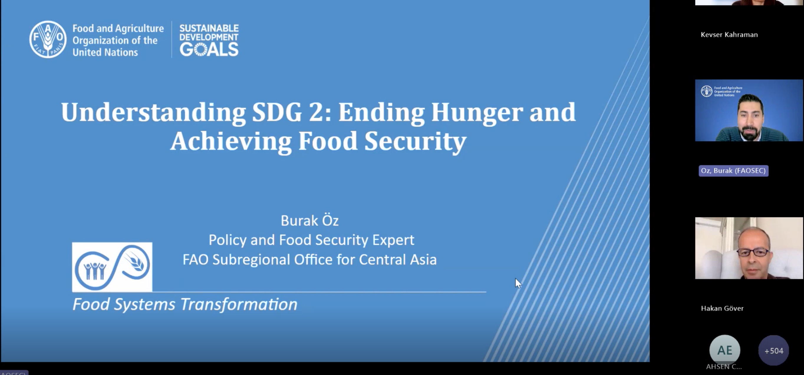 AGÜ ve FAO Türkiye’den Online “Tarımsal Sürdürülebilirlik Eğitimi”